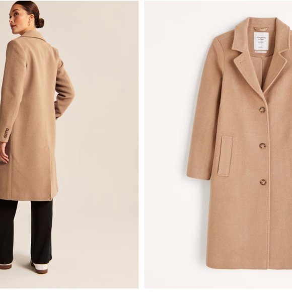 NWT Abercrombie & Fitch Elevated Dad Coat Small - Picture 8 of 8